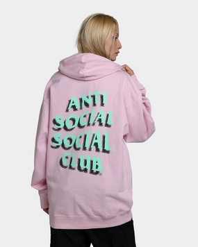 Anti Social Social Club Toned Down Hoodie Pink firefighters