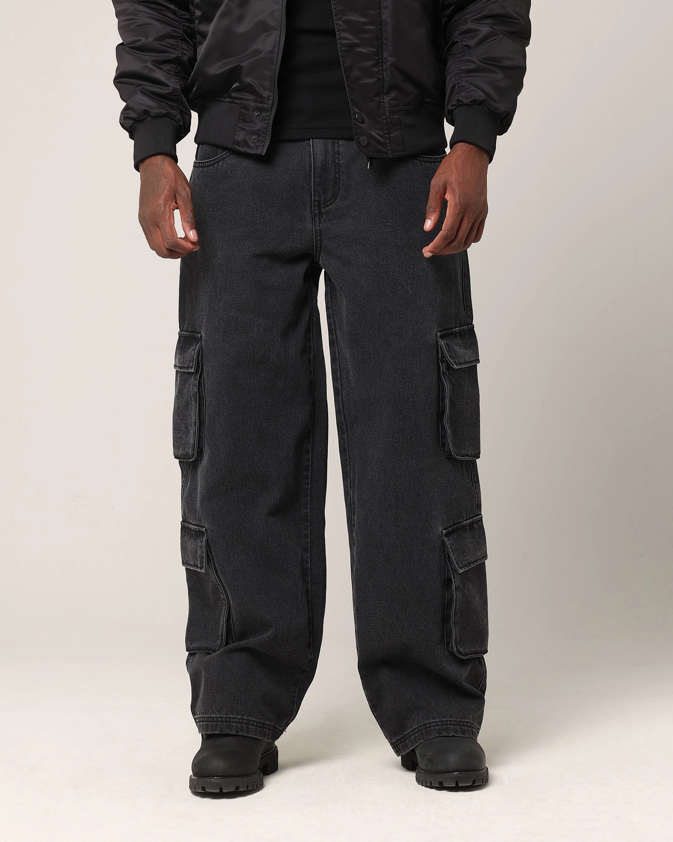 FourWayStretch Saint Morta Baggy Workwear Jean Black Shadow