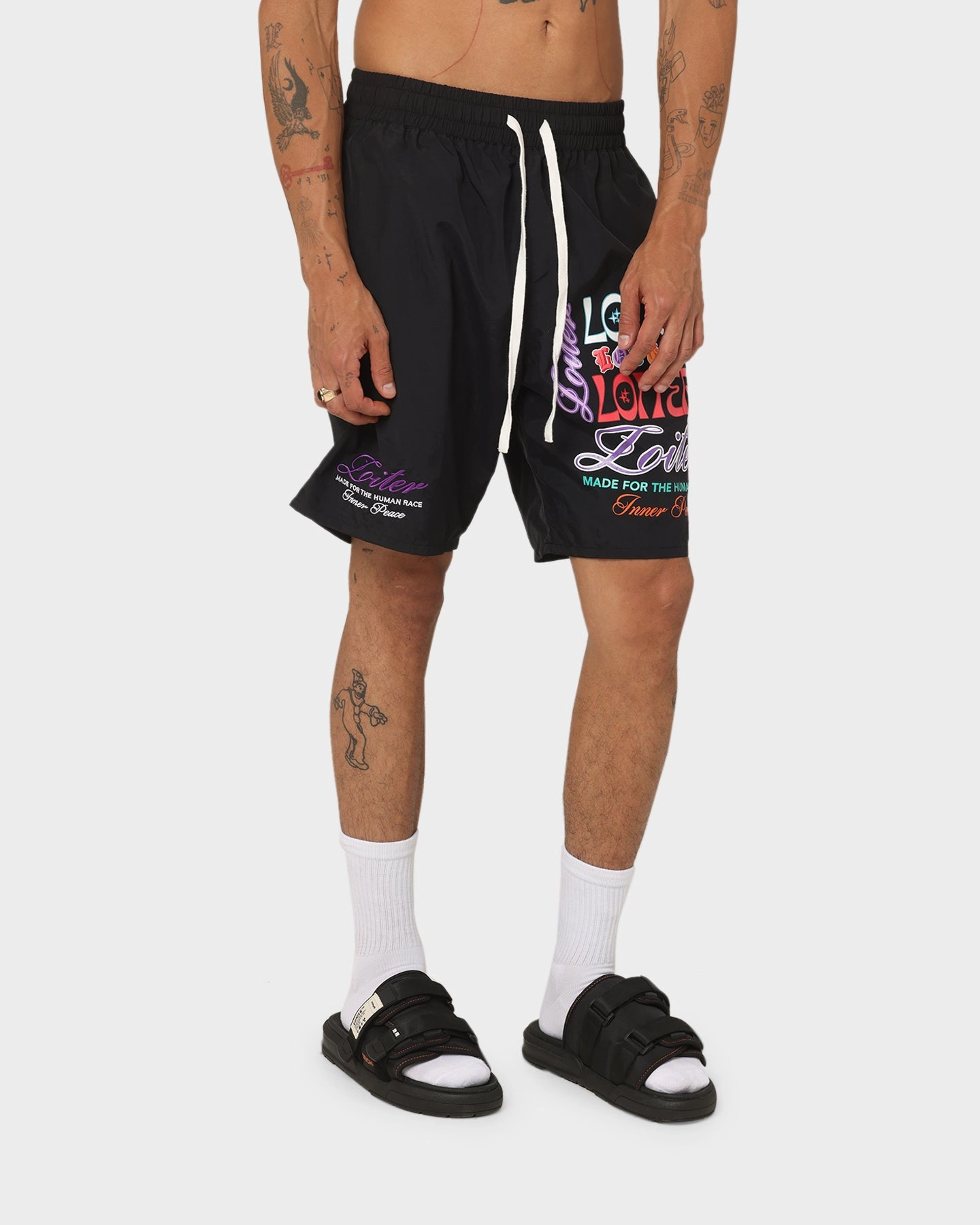 Loiter Forbidden Walk Shorts Black Cycling shorts