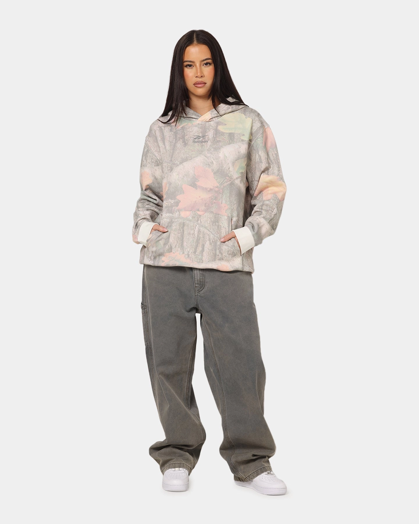 Reebok X Market All Over Print Hoodie Real Tree Camo Weekend Wear