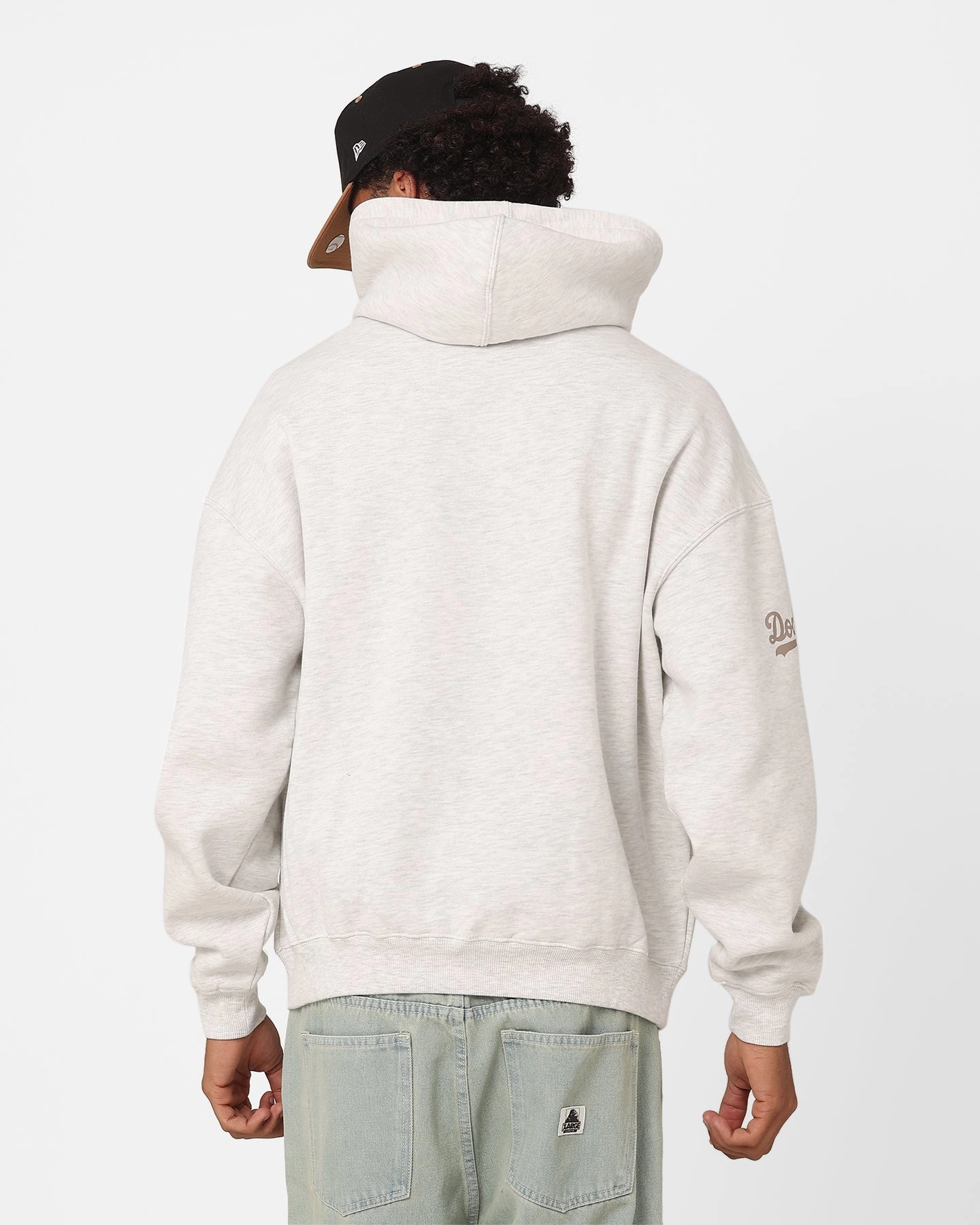 Fresh Function Slide Majestic Athletic Los Angeles Dodgers Tonal Stark Hoodie Vintage White Marle