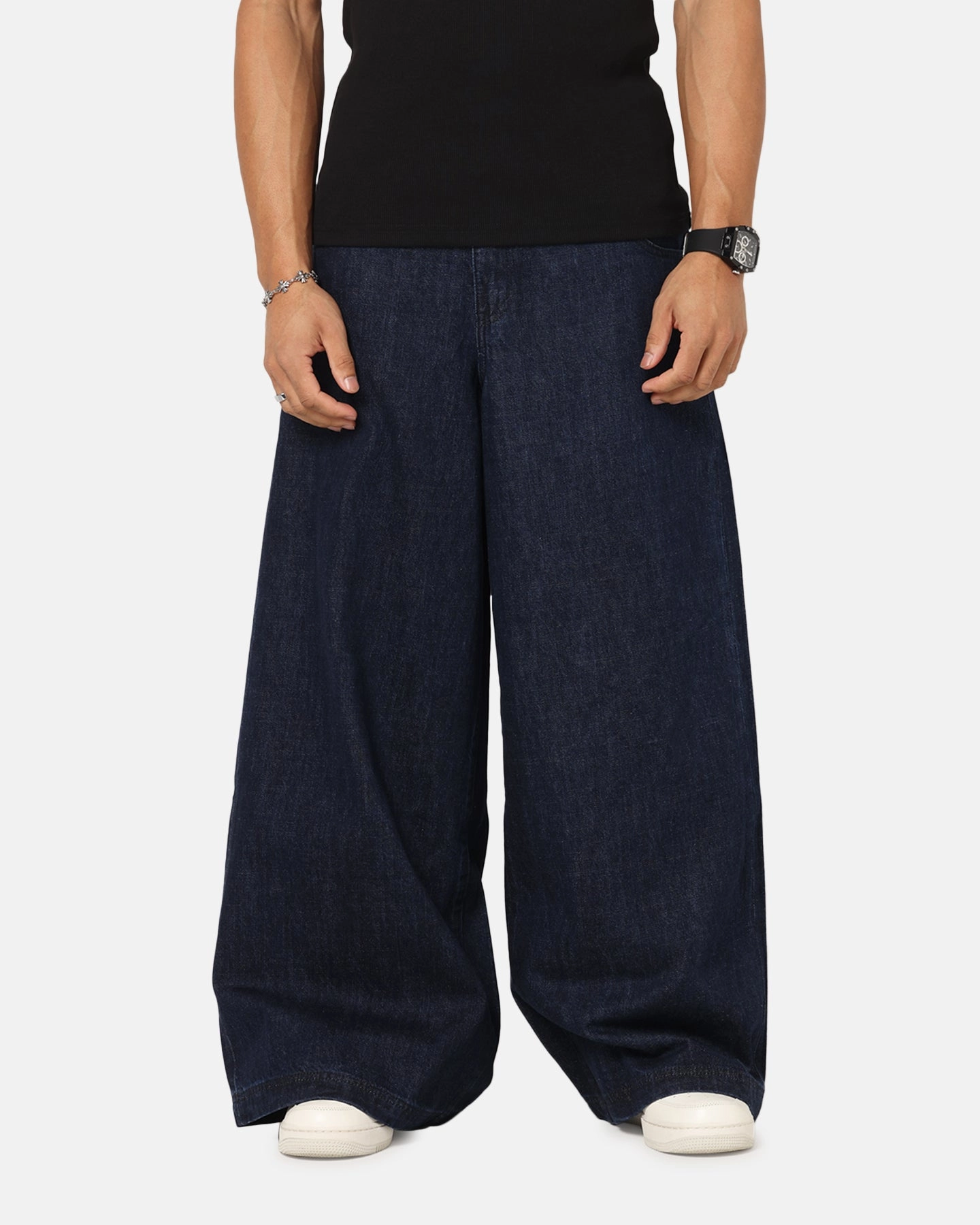 Simple and Cozy Anti Odor Treatment Loiter Skate Jeans Dark Indigo