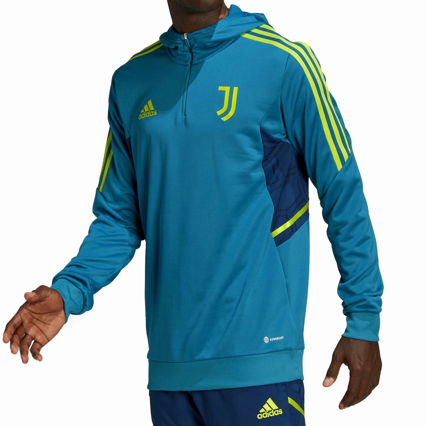 Juventus hooded training technical soccer tracksuit 2022/23 - Adidas NonSlip Grip