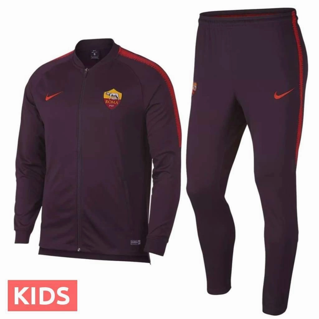Festival clothing Specialty Store Kids - AS Roma Presentation Soccer Tracksuit 2018/19 - Nike