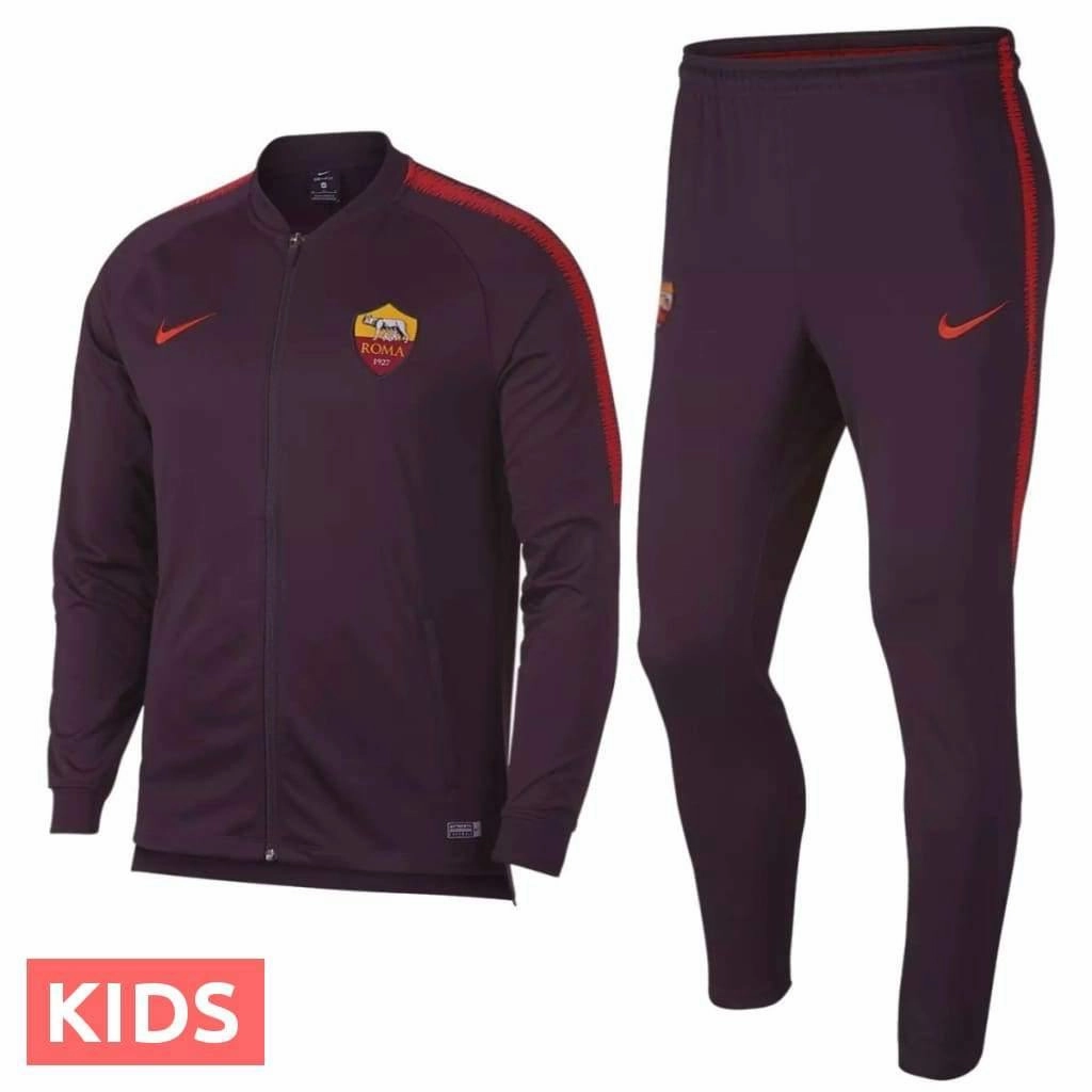 NonMarkingSole MultiPocket Configuration Kids - AS Roma Presentation Soccer Tracksuit 2018/19 - Nike