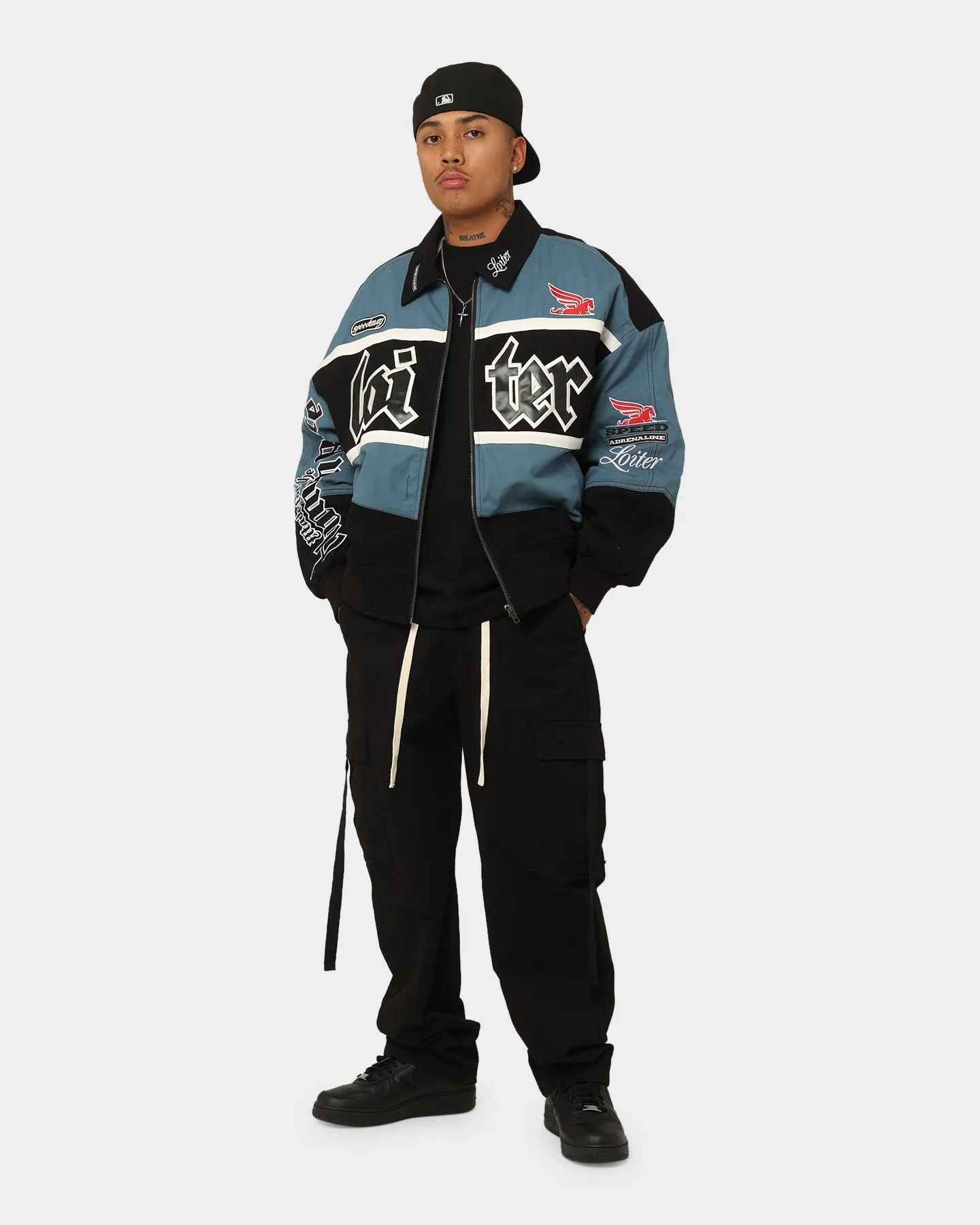 suitable for individual sports business people Loiter Drift Circuit Jacket Blue/Black