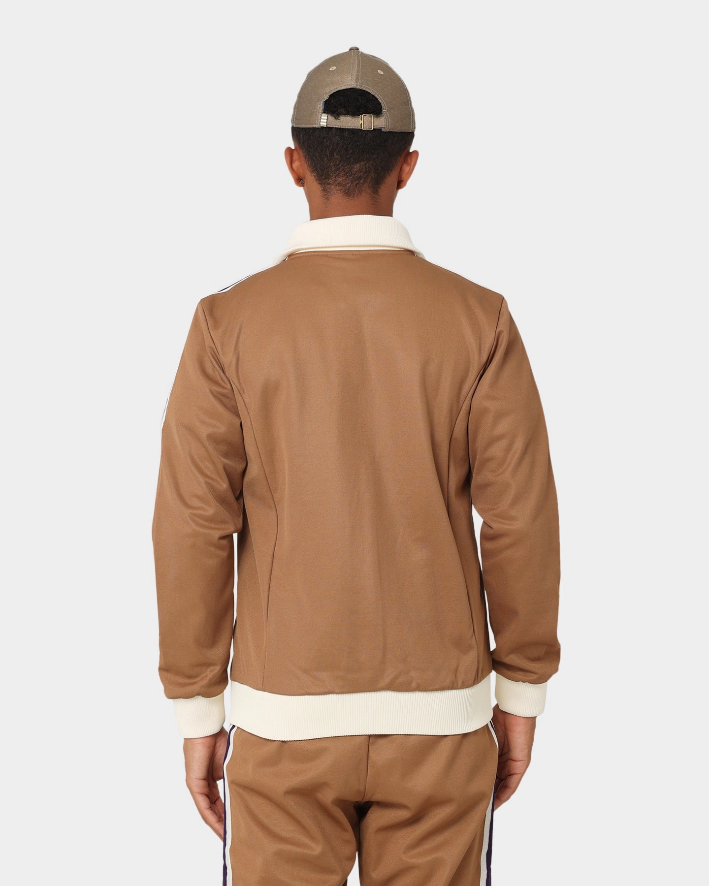 HydrationCompatible Pocket Base Layer Adidas Adicolor Poly TT Jacket Brown Desert
