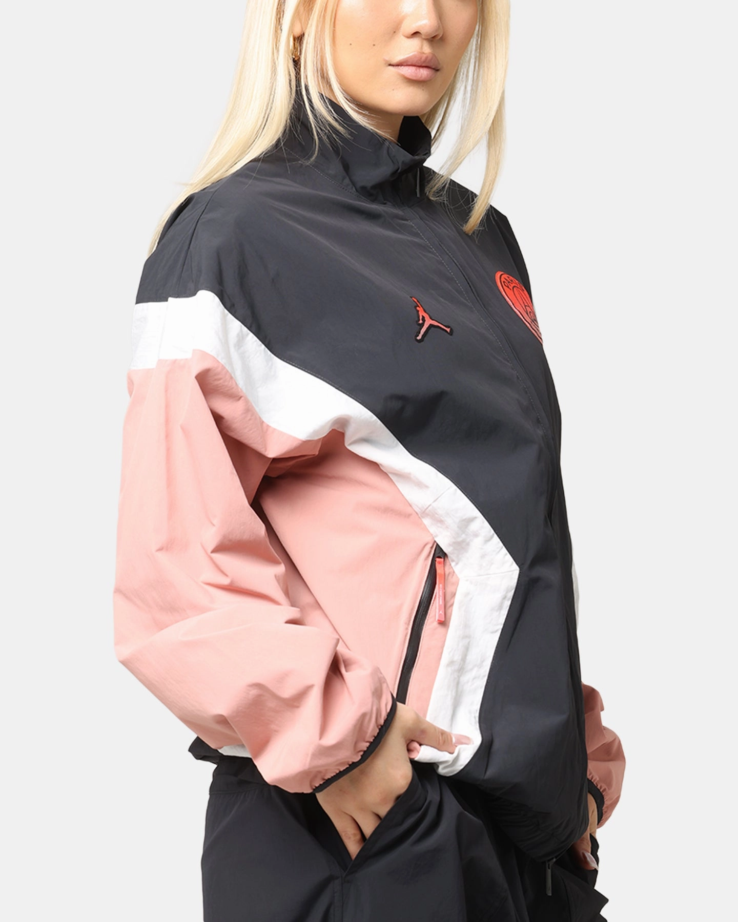 Jordan Paris Saint-Germain Anthem Jacket Rust Pink/Off Noir/Sail Active Edge