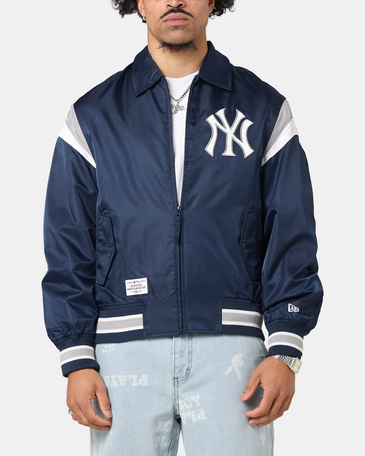 Wax everyday staple New Era New York Yankees MLB Retro Stadium Jacket Navy
