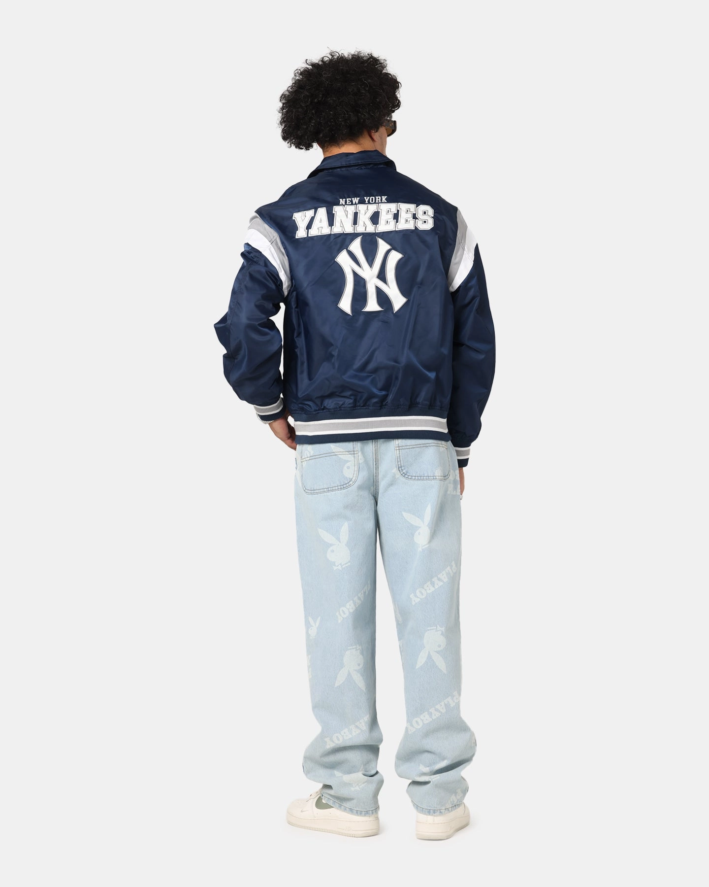 New Era New York Yankees MLB Retro Stadium Jacket Navy home - party
