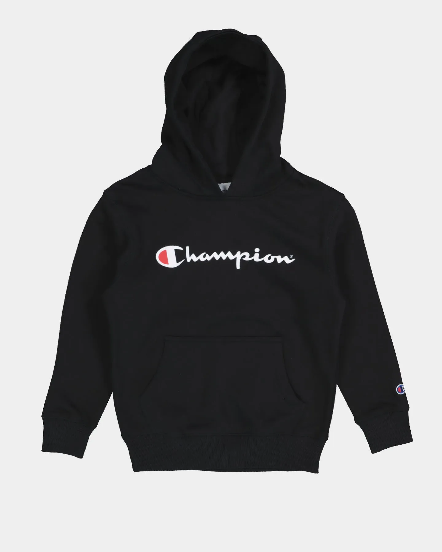 Champion Kids' Script Hoodie Black Grade
