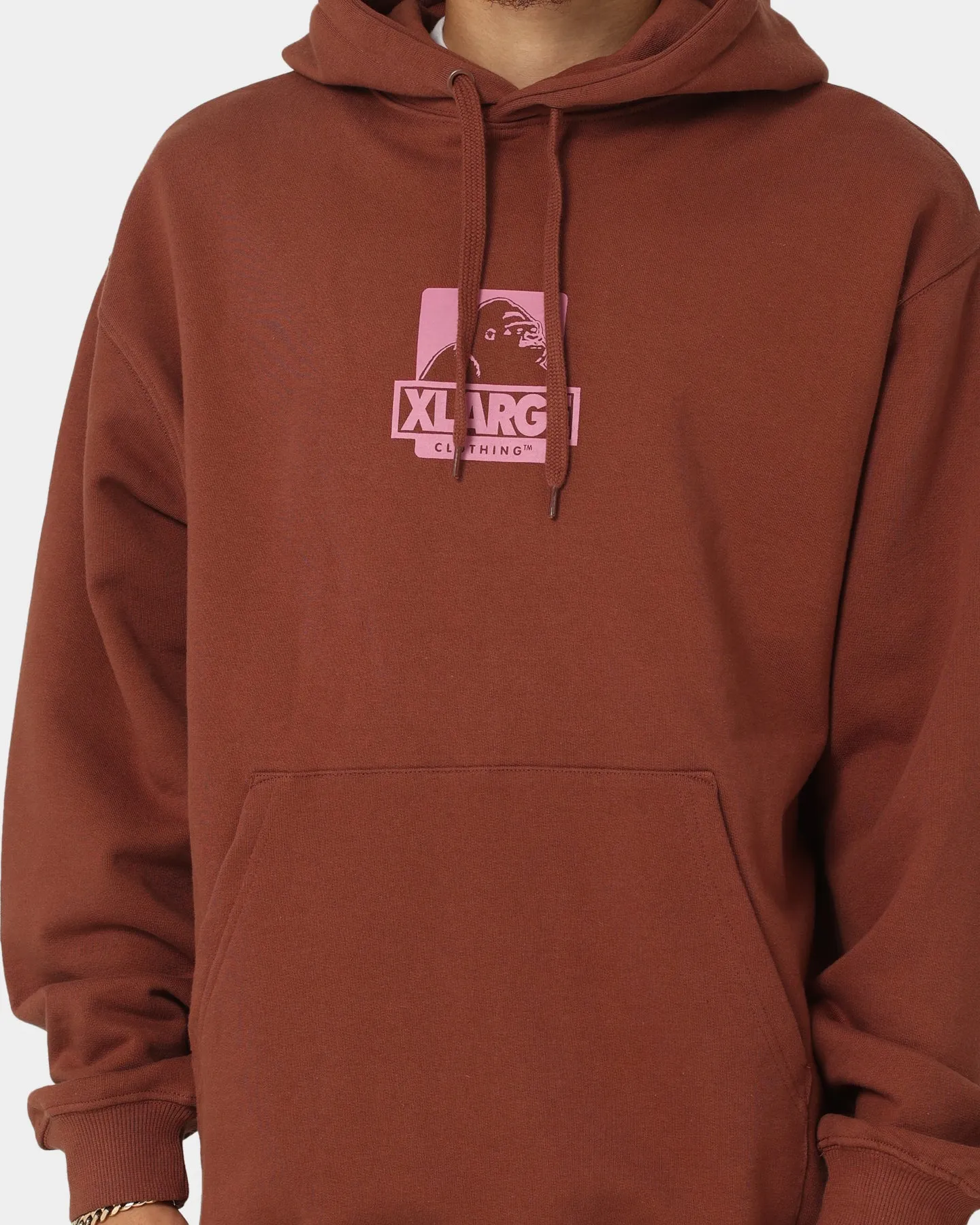 X-Large 91 Hoodie Brown/Pink Stage Party outfit