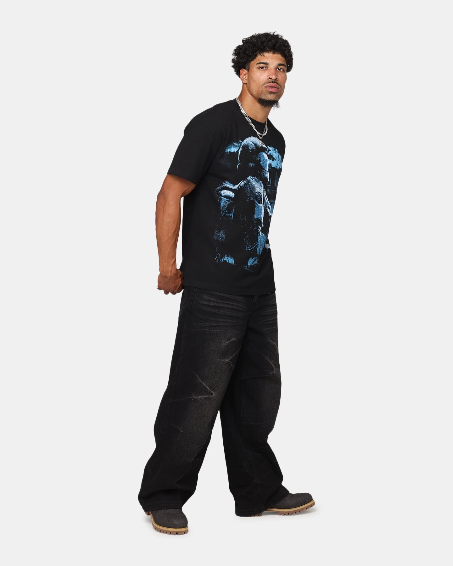 Goat Crew X Halo Halo ODST Vintage T-Shirt Black casual and comfortable Formal Style