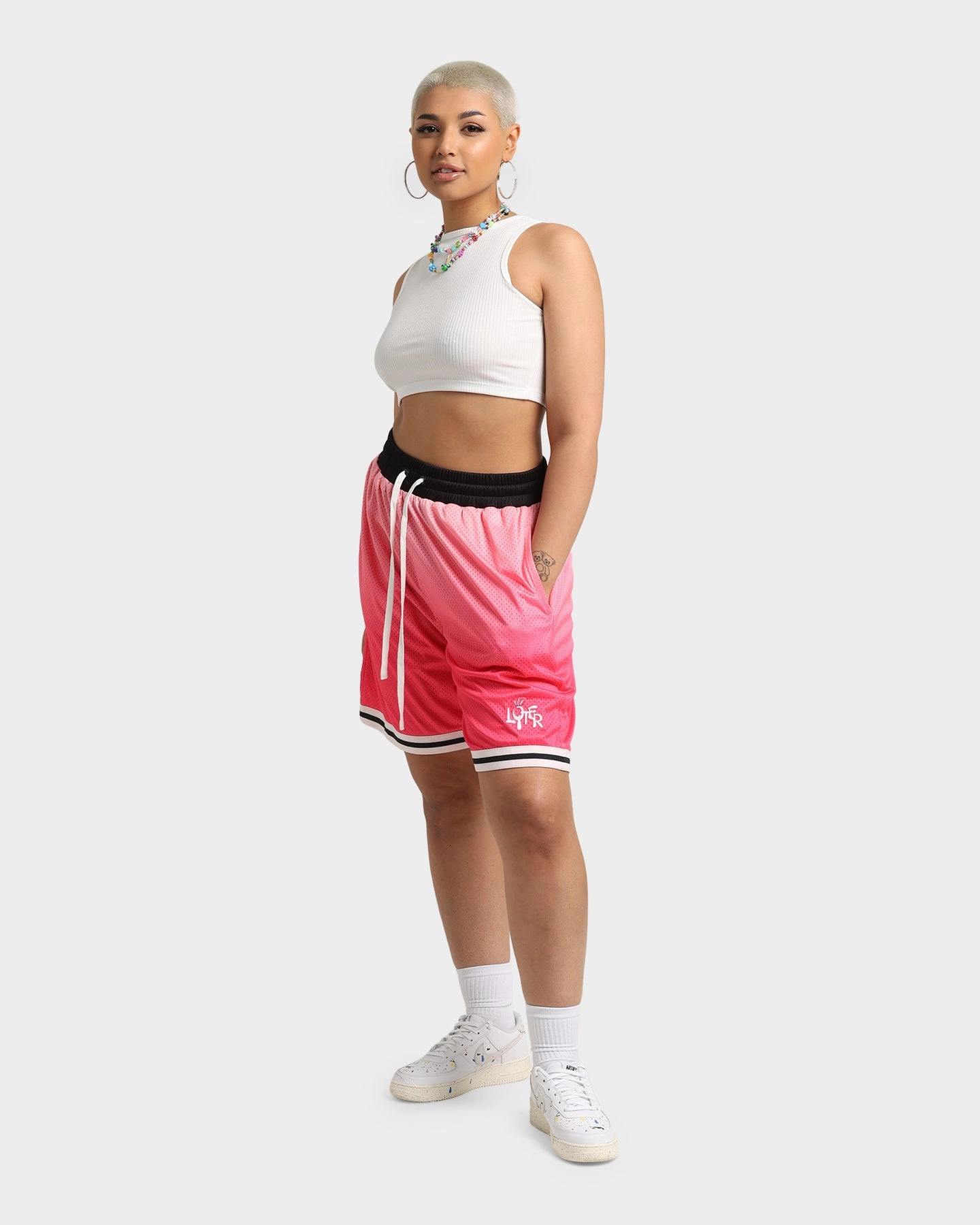 Loiter Gradient Basketball Shorts Pink Fair trade