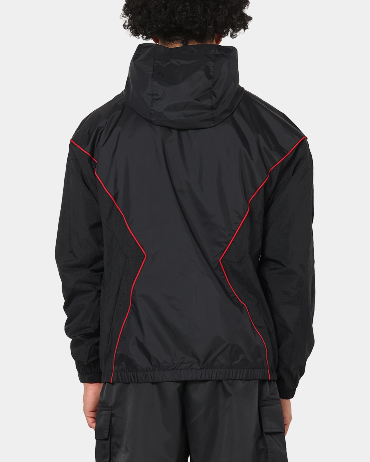 Jordan Brooklyn Draft Jacket Black/Black/Red Blueprint Heat Resistant Layer