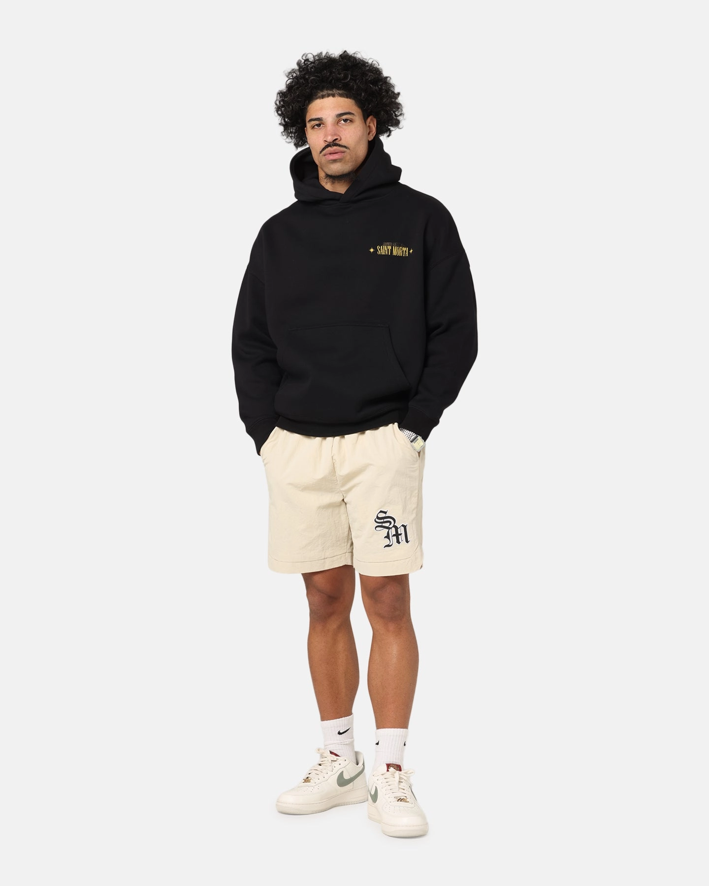 Valentine's Day look Saint Morta Realm Of Return Boxy Hoodie Black