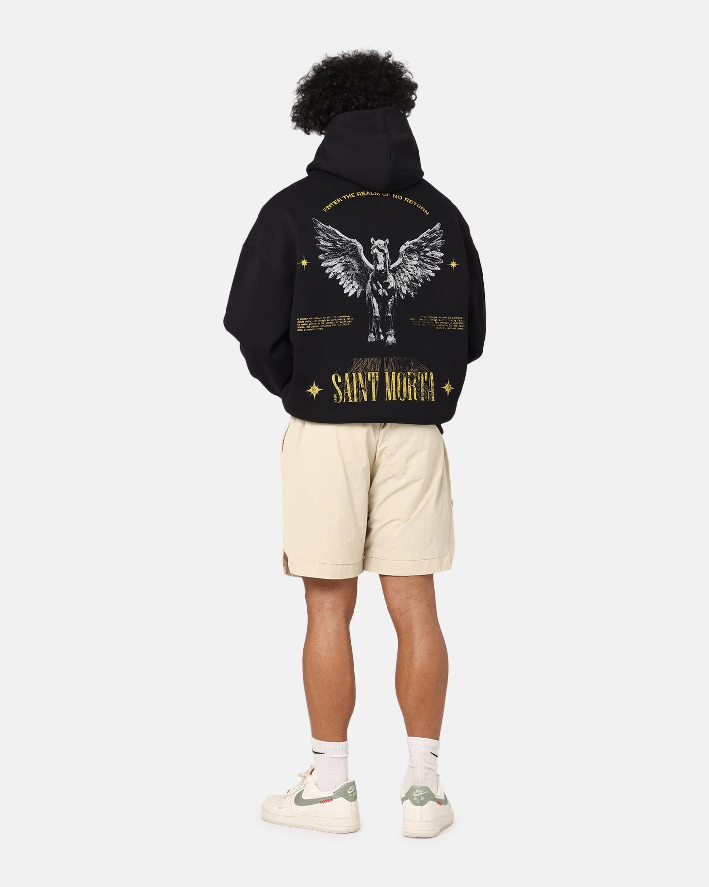 Holiday Edition Saint Morta Realm Of Return Boxy Hoodie Black