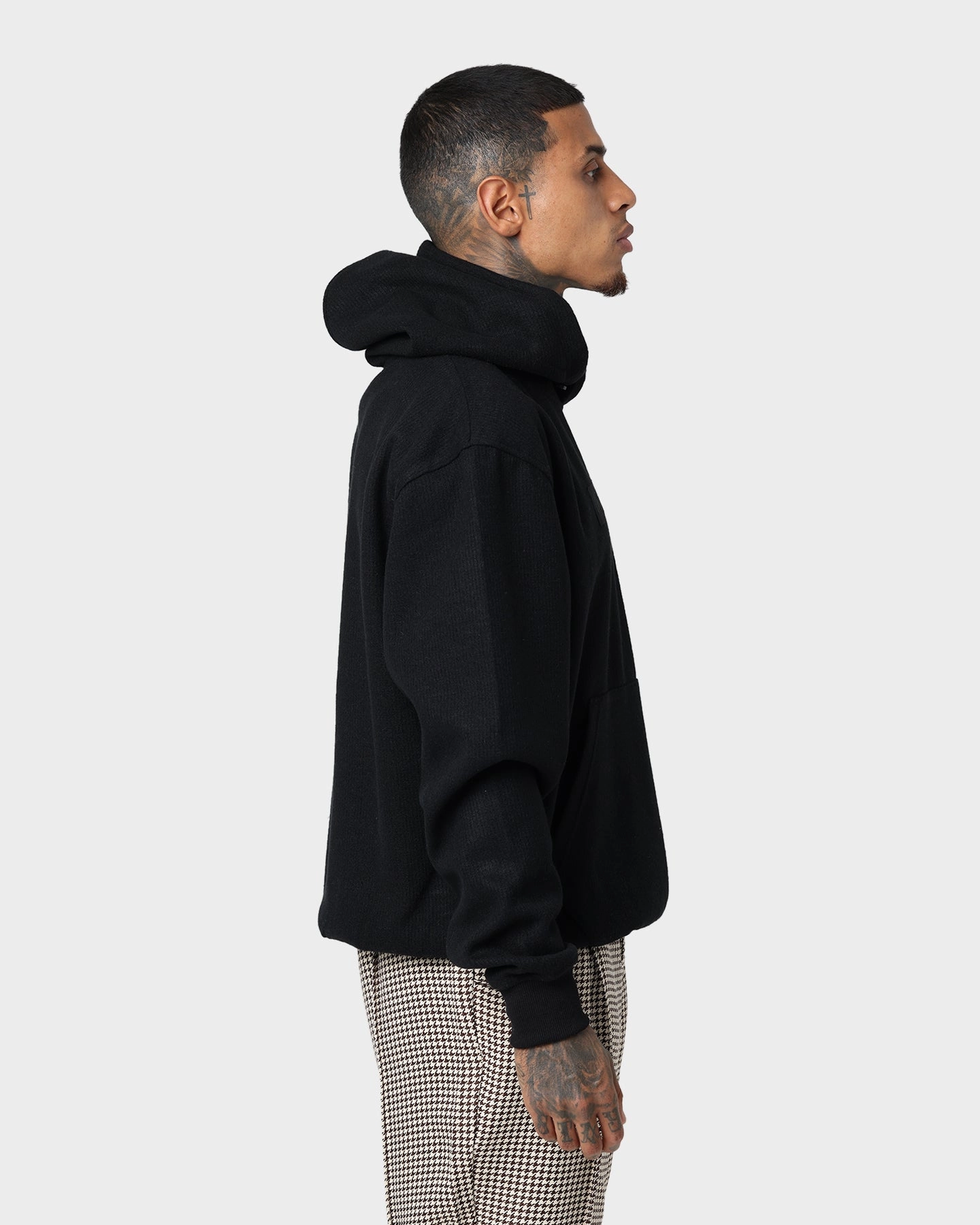 Honor The Gift Howard Knit Hoodie Black Non Bulky Design Program