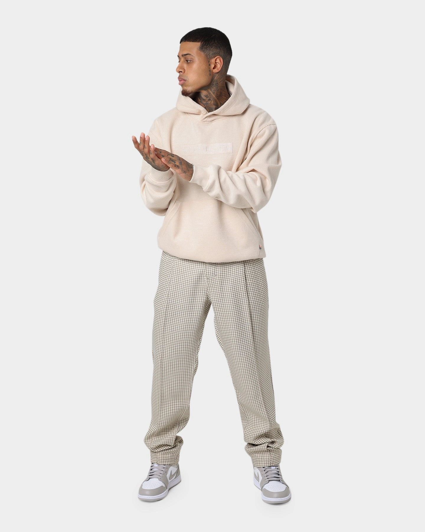 Altruism Honor The Gift Howard Knit Hoodie Cream