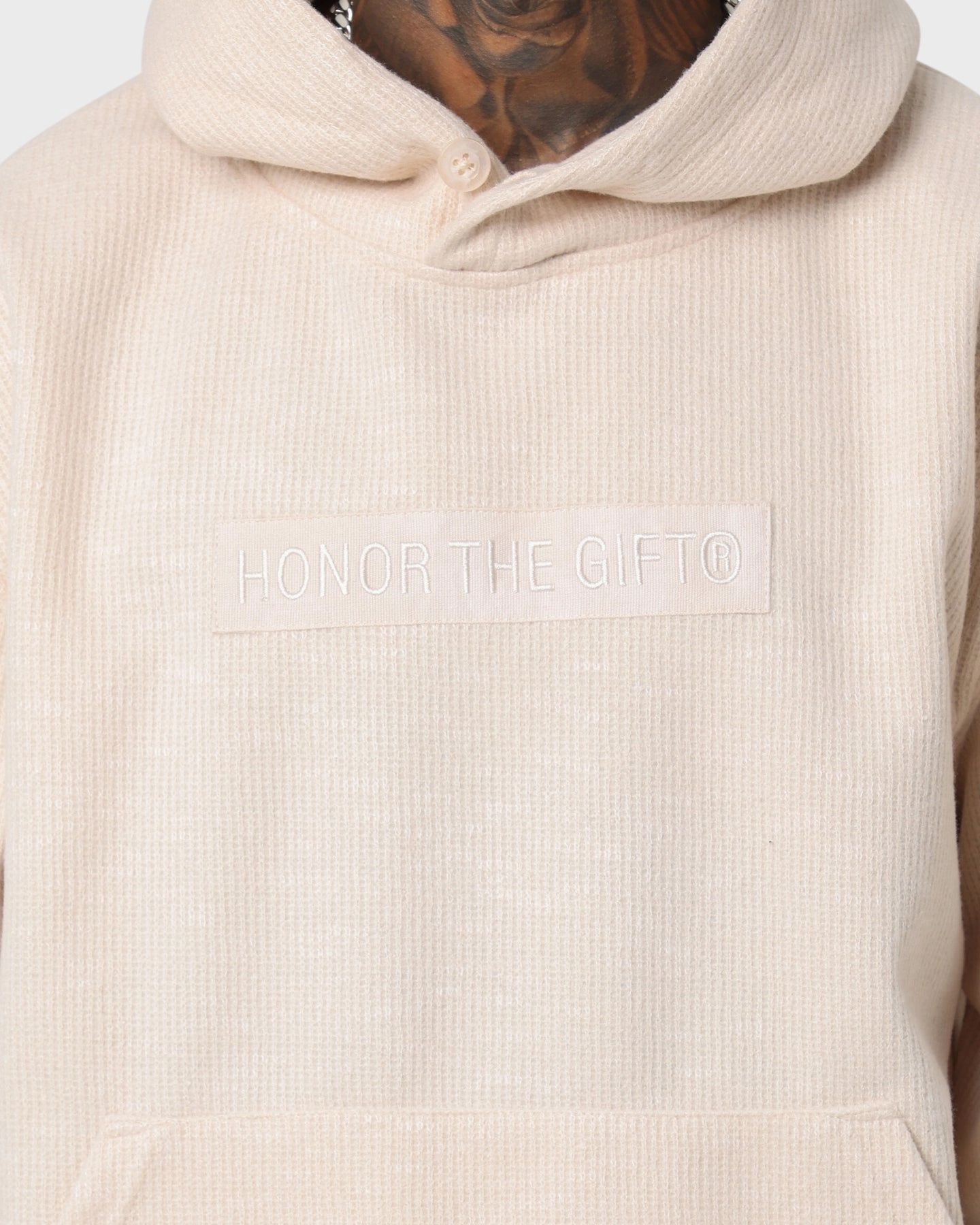 Sleeveless Shelf Honor The Gift Howard Knit Hoodie Cream