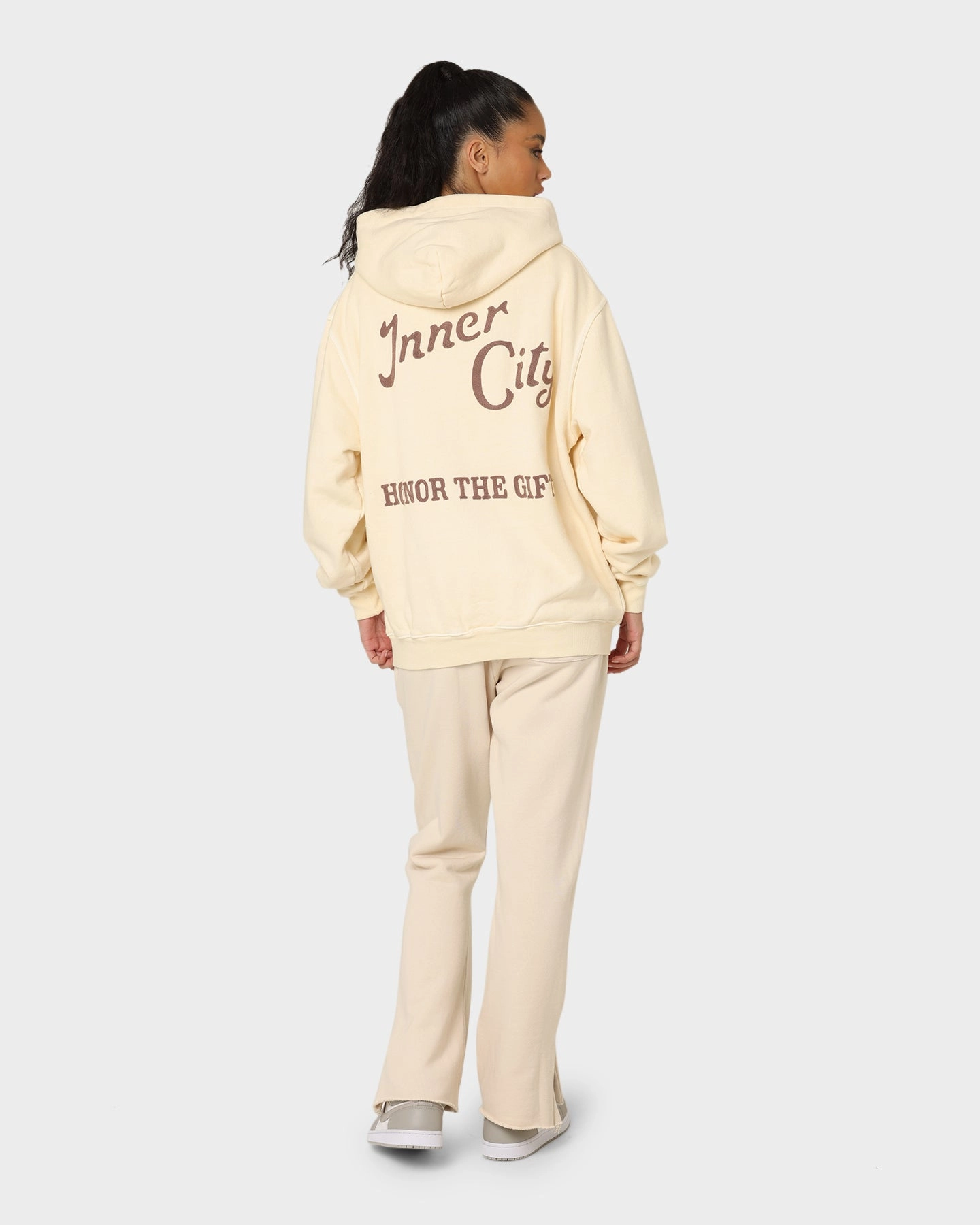 Art Exhibition Honor The Gift Neighborhood Hoodie Cream