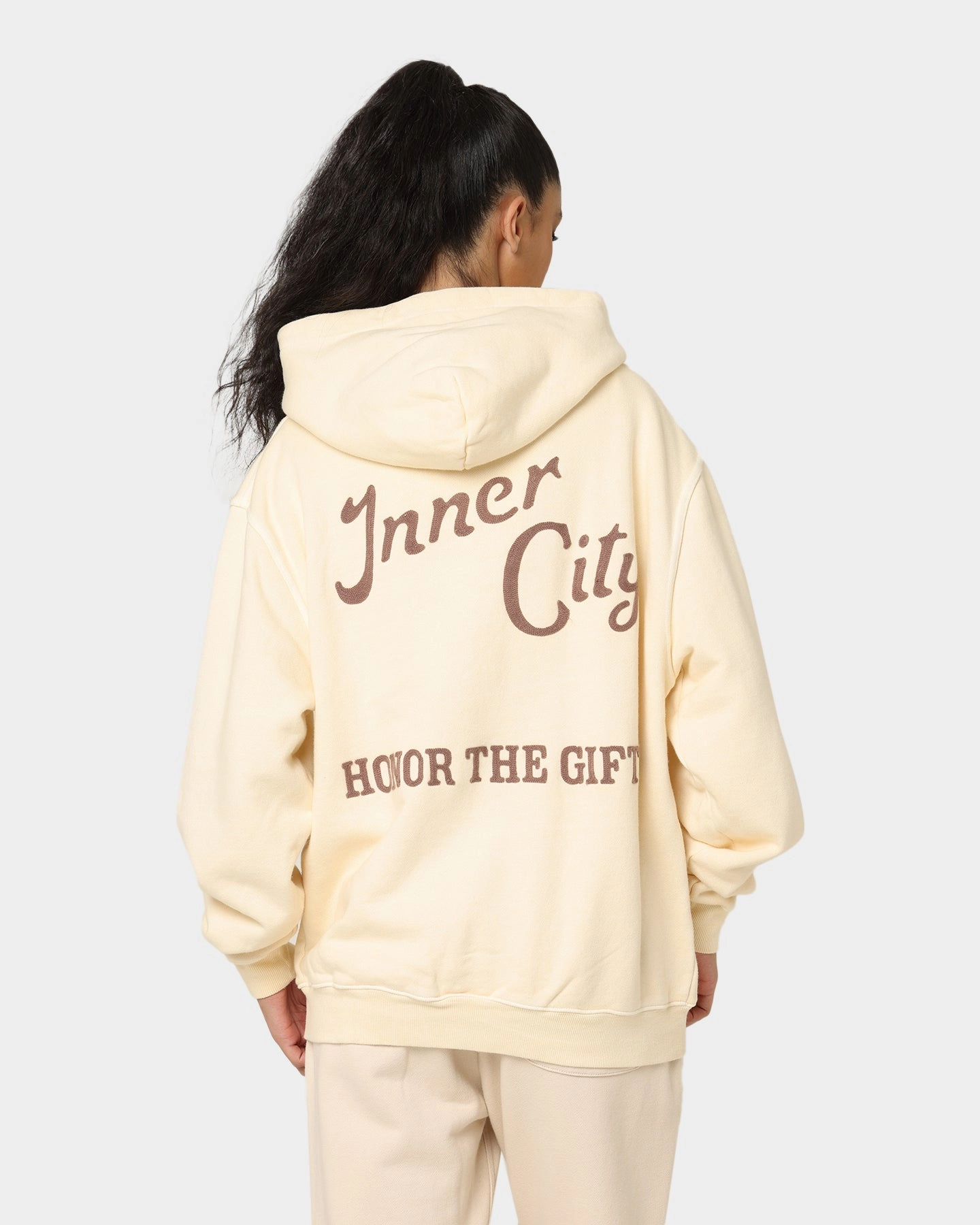 Weightless Construction Honor The Gift Neighborhood Hoodie Cream