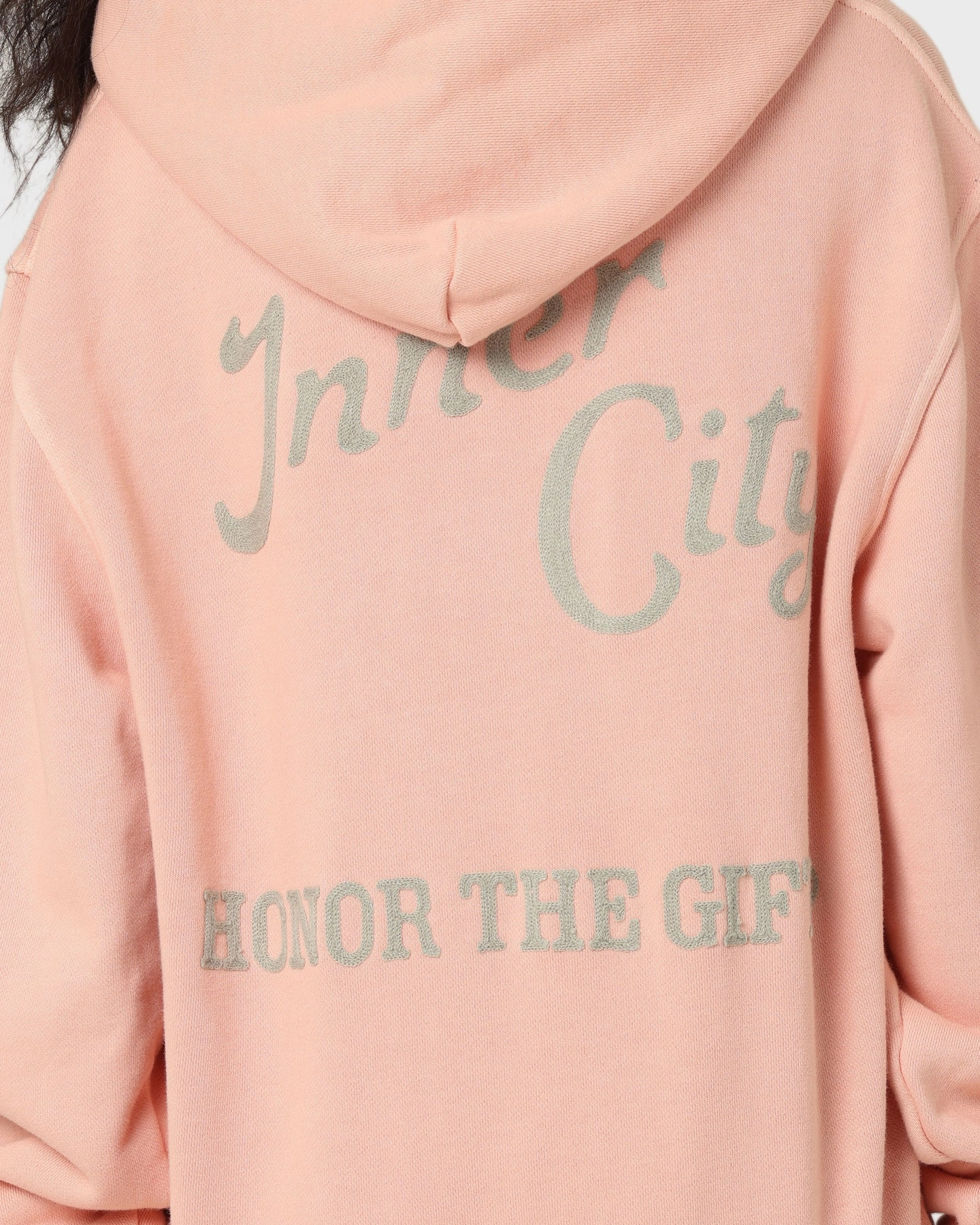 Honor The Gift Neighborhood Hoodie Peach Low Bulk Design