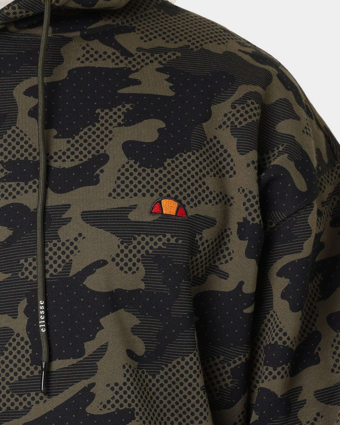 Ellesse Hoodamo Overhead Hoodie Camo Outdoor Ease Cozy Core