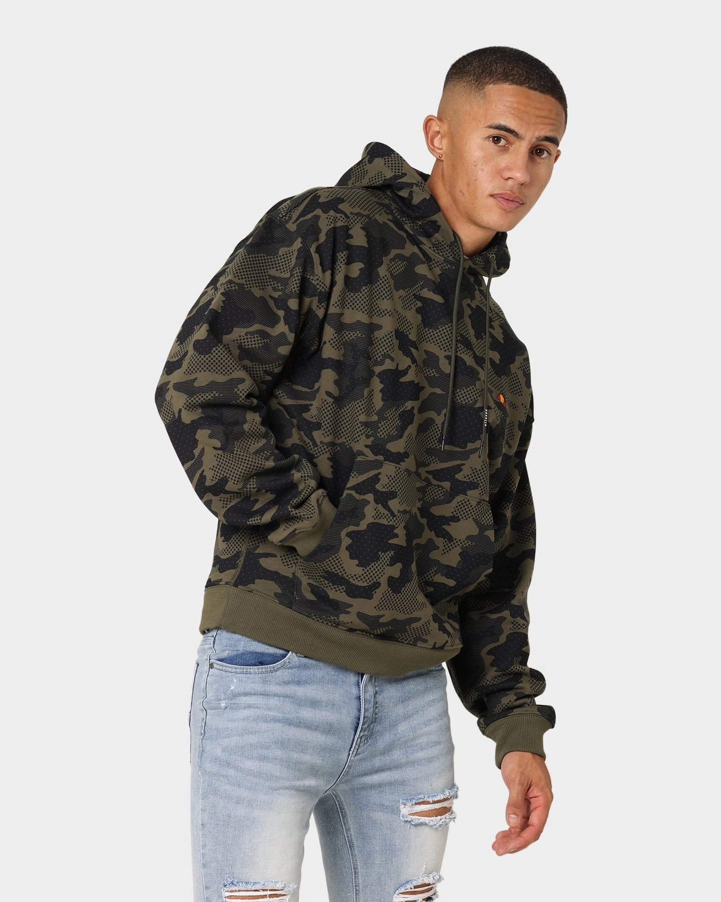 Ellesse Hoodamo Overhead Hoodie Camo Product office workers