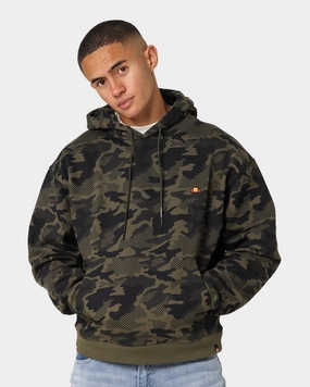 Ellesse Hoodamo Overhead Hoodie Camo Lightweight Padding All Season