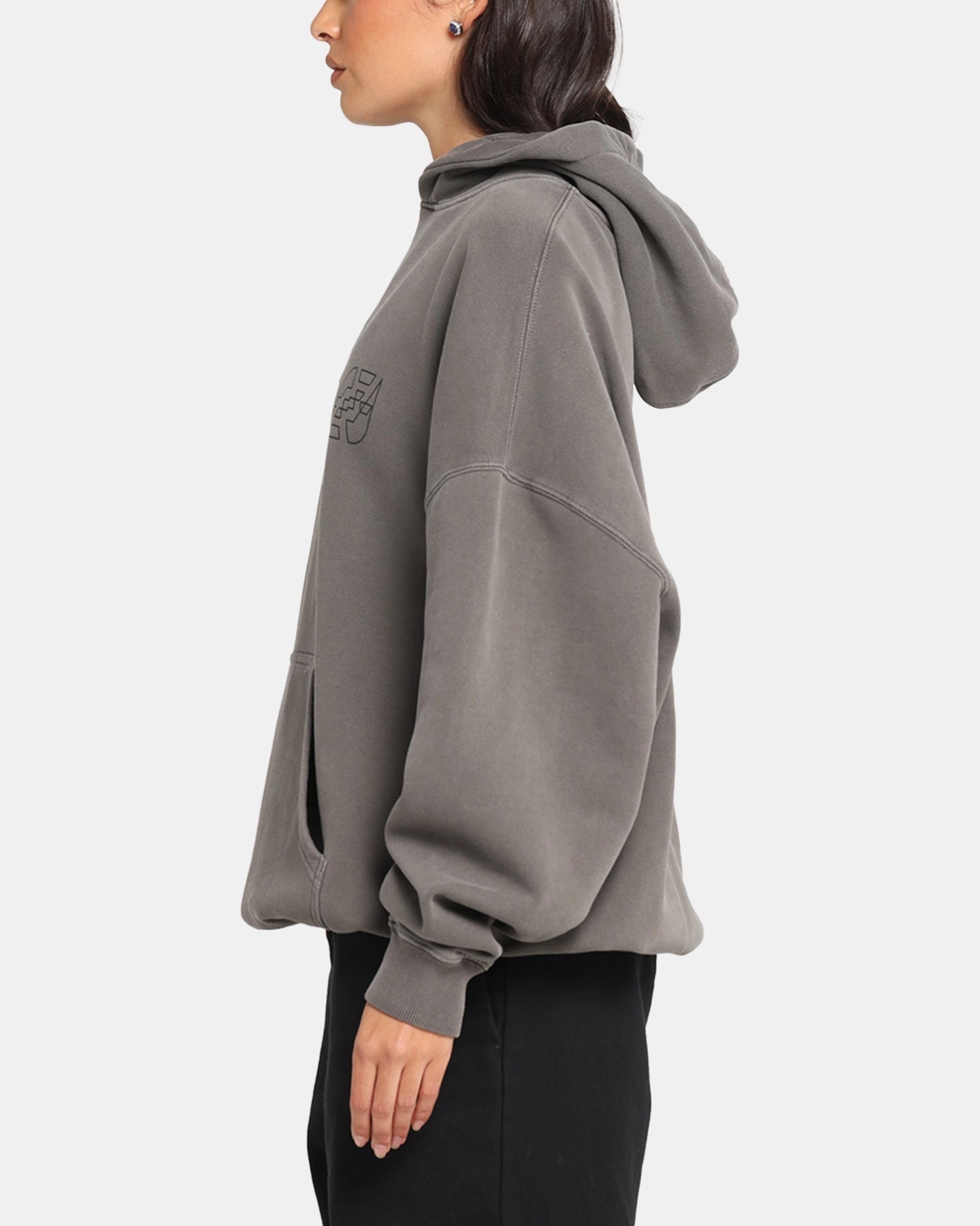 volleyball outfit The Anti Order Arcade Boxy Hoodie Washed Charcoal