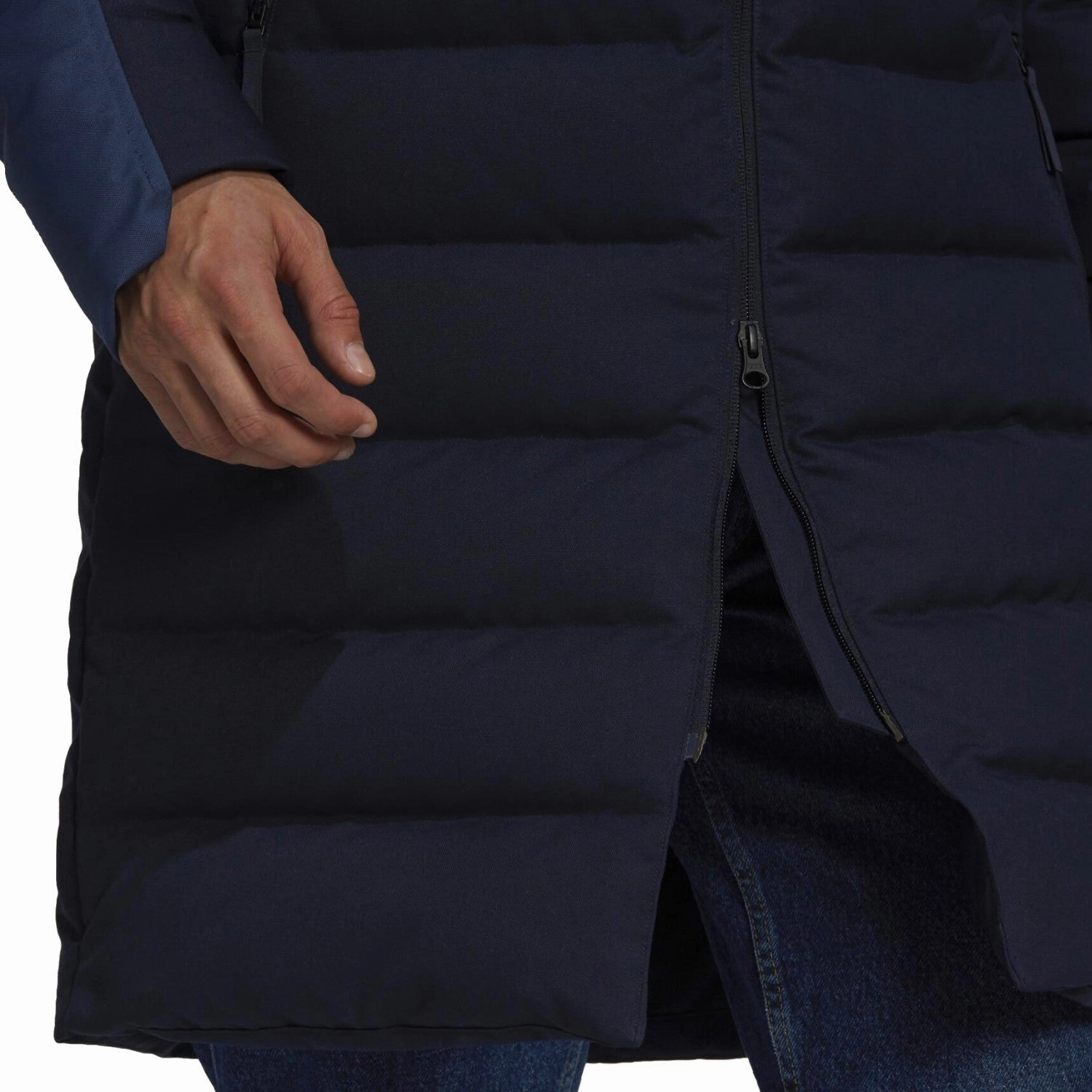 football field PerformanceEnhancing Bayern Munich Soccer padded down long jacket 2022 - Adidas