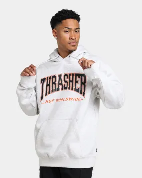 HUF X Thrasher Bayview Pullover Hoodie Athletic Heather Layer Versatility
