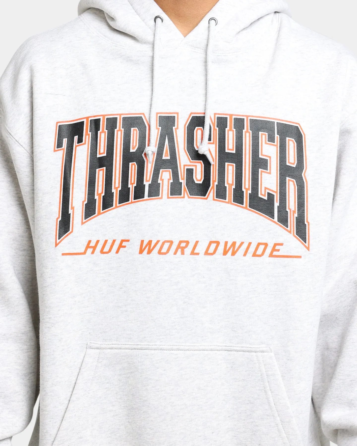 HUF X Thrasher Bayview Pullover Hoodie Athletic Heather suitable for holidays