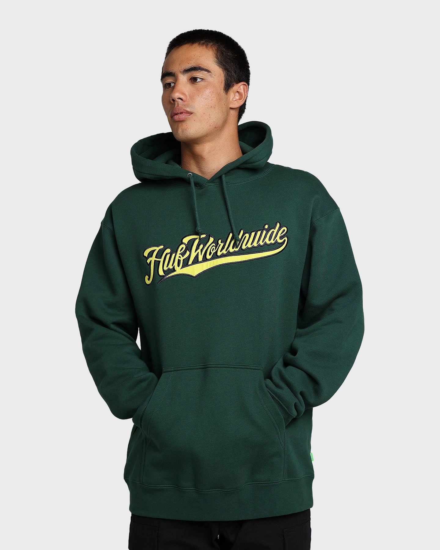 HUF Crackerjack Hoodie Forest Green Antiperspirant Collarless