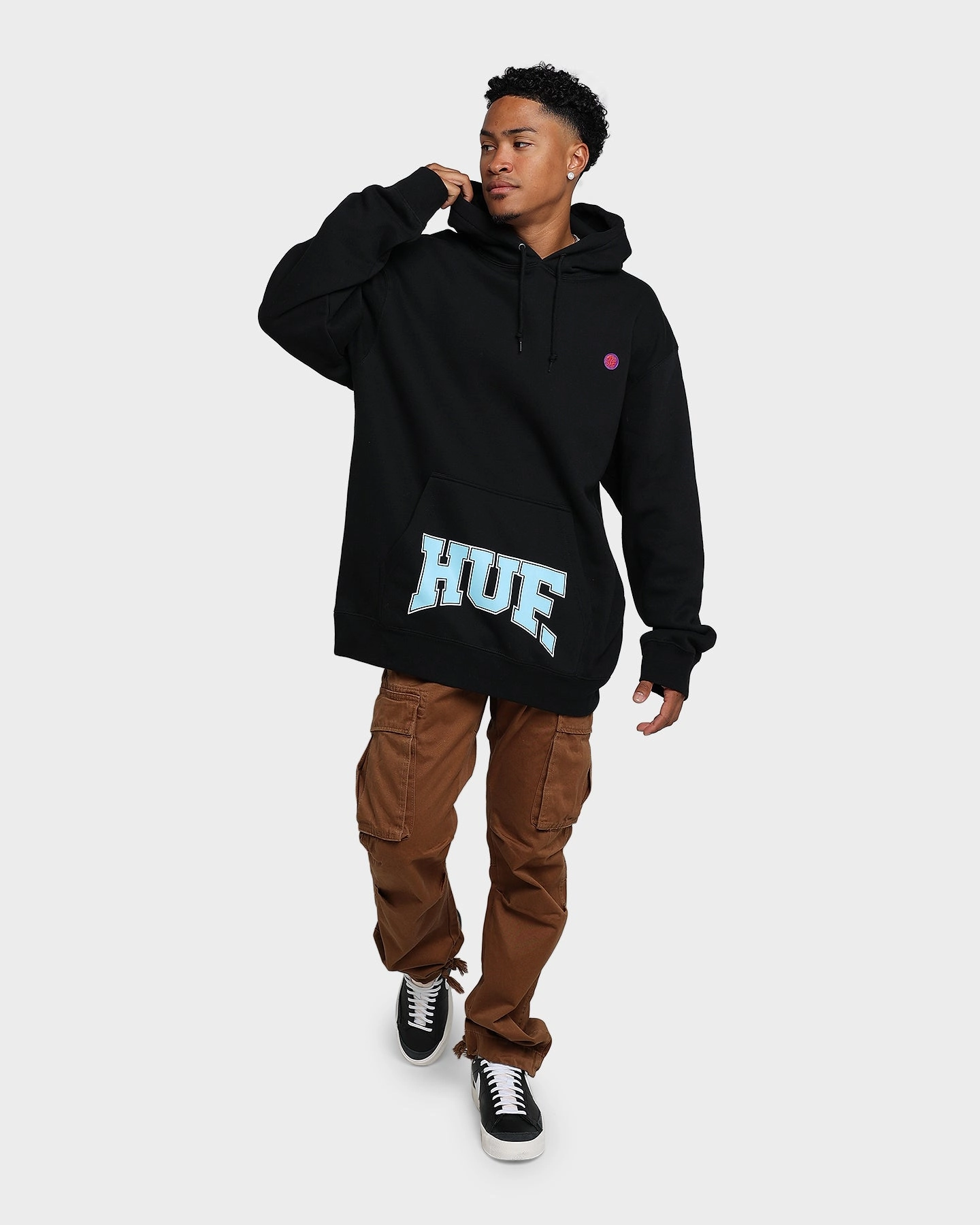 Toothpaste HUF Draft Pick Pullover Hoodie Black