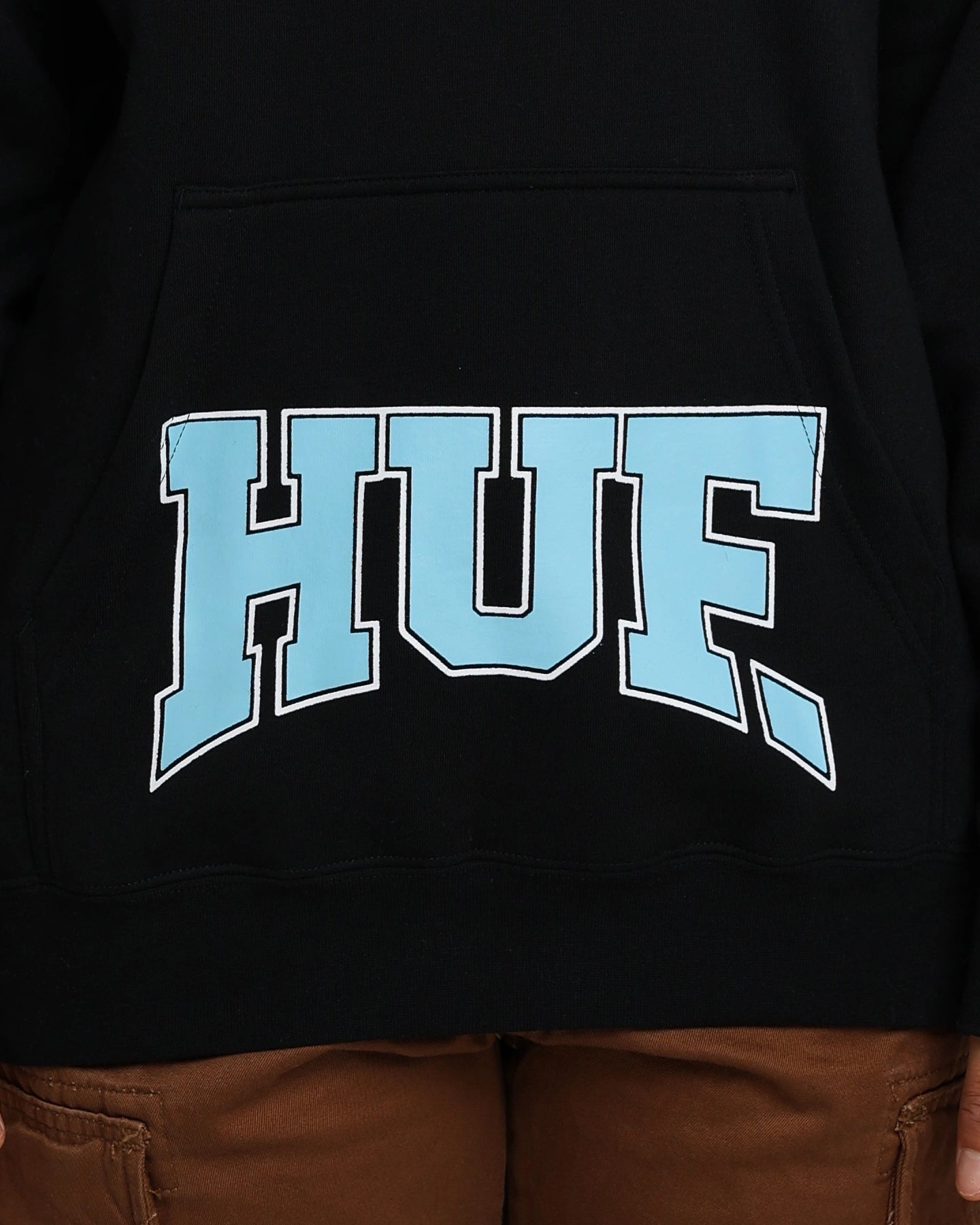 HUF Draft Pick Pullover Hoodie Black Core Vent Zones budget-friendly