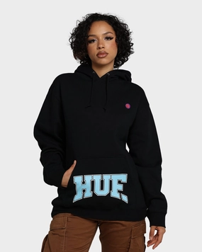 HUF Draft Pick Pullover Hoodie Black Dance Core Fit