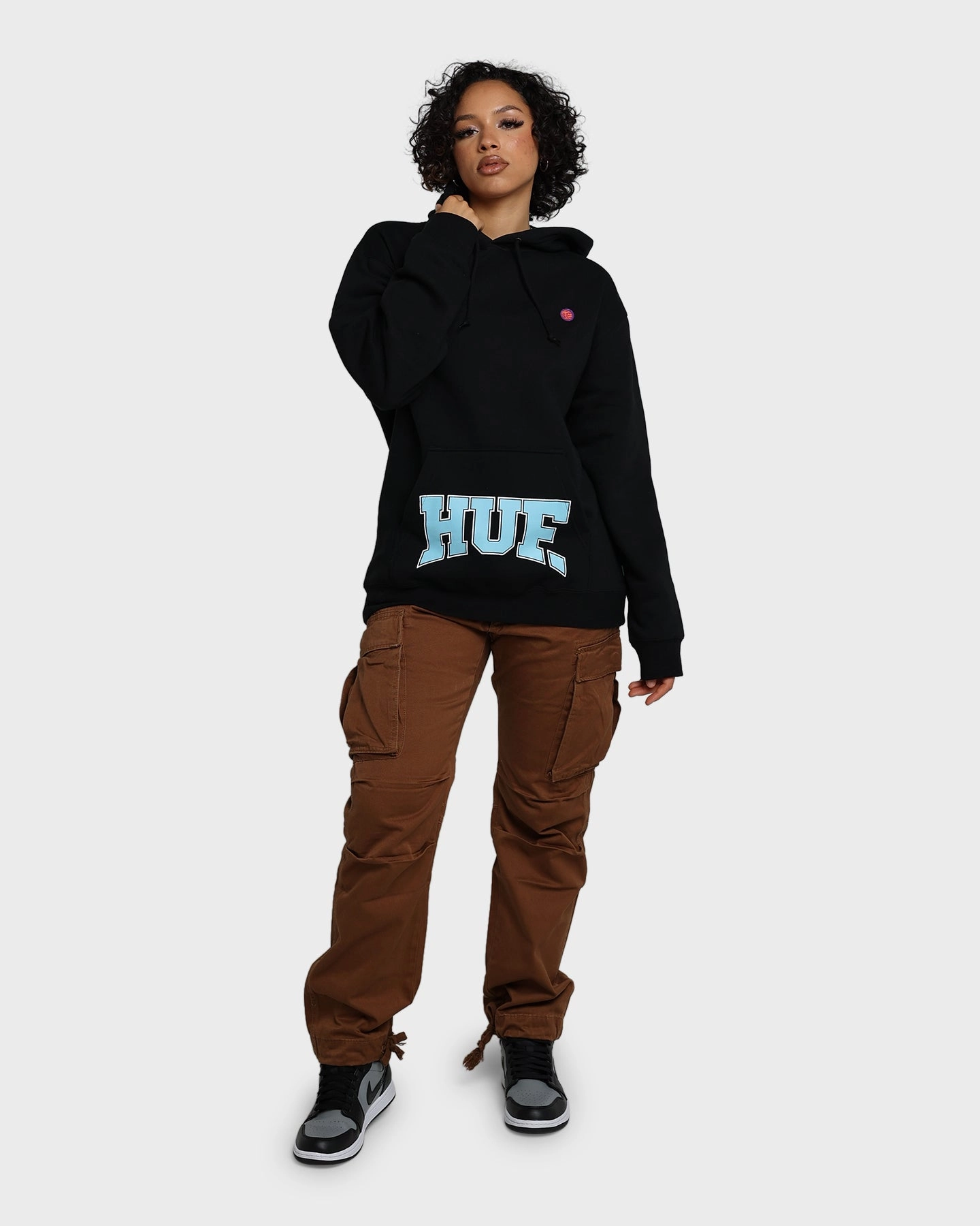 Approve Compression Storage Sack HUF Draft Pick Pullover Hoodie Black