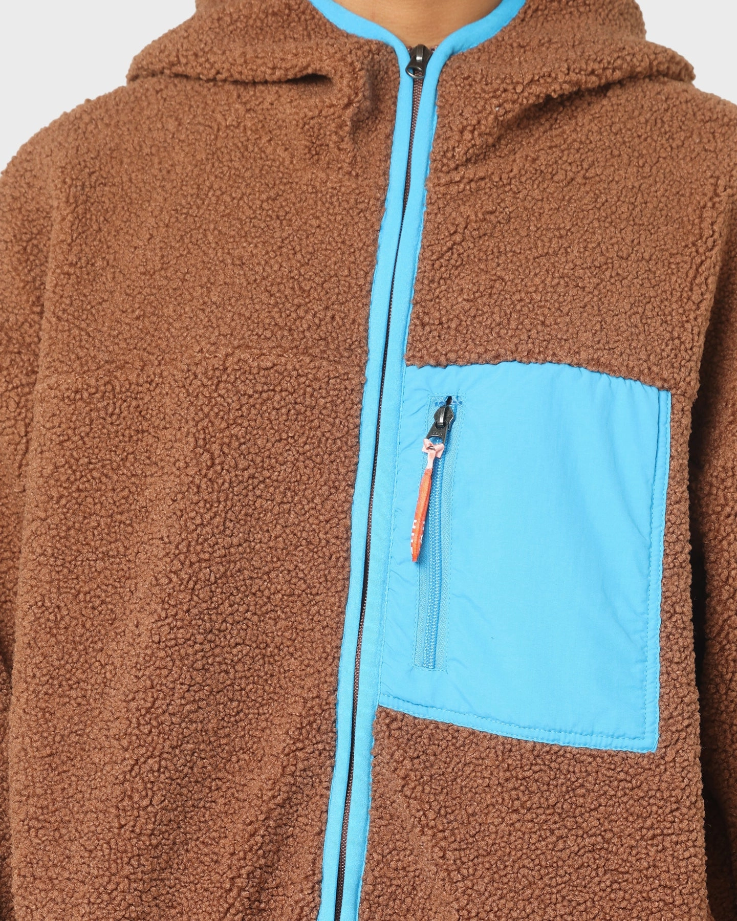 Sanction Produce HUF Fort Point Sherpa Jacket Dust Brown