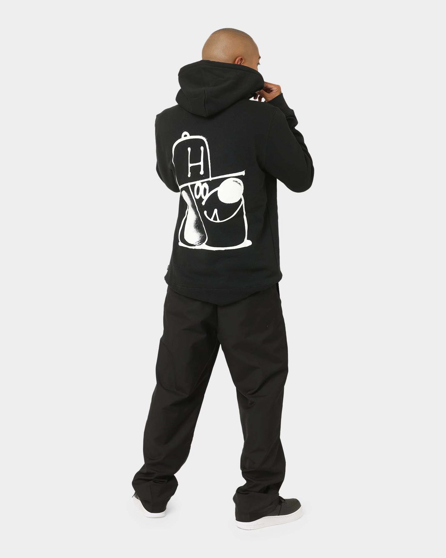 HUF Remio Pullover Hoodie Black Cozy Outerwear Frost Shield