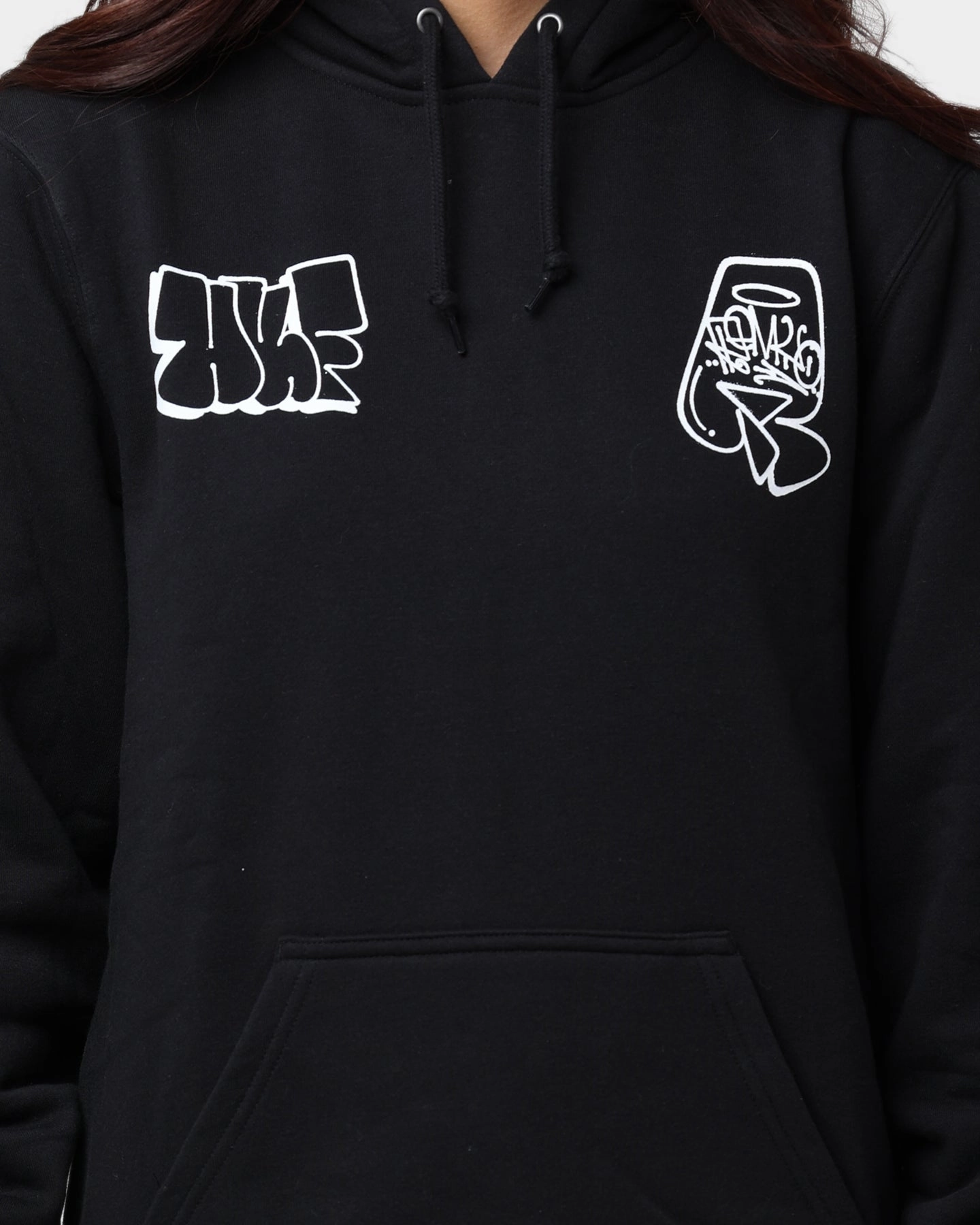 Side Pockets HUF Remio Pullover Hoodie Black