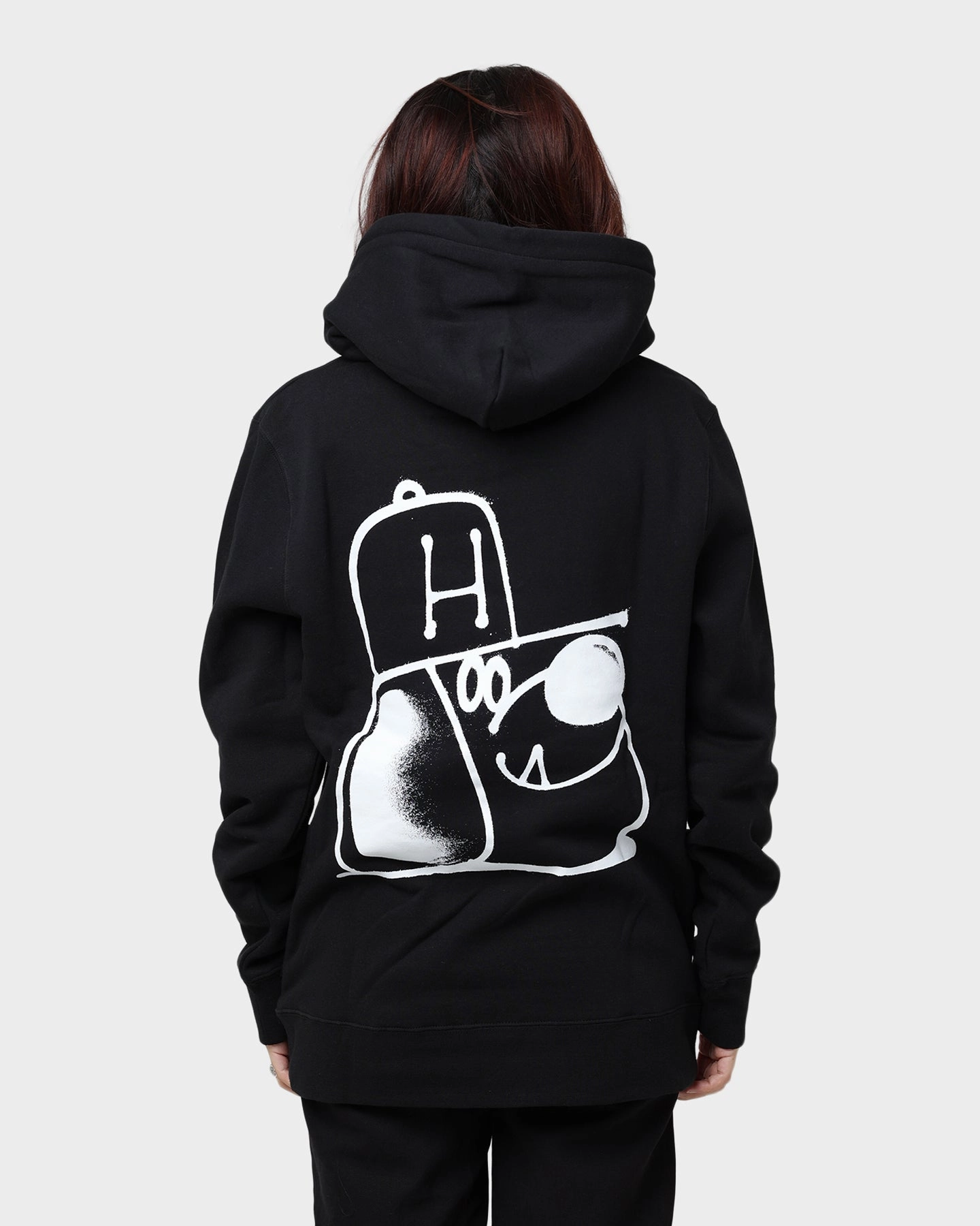 HUF Remio Pullover Hoodie Black Recharge