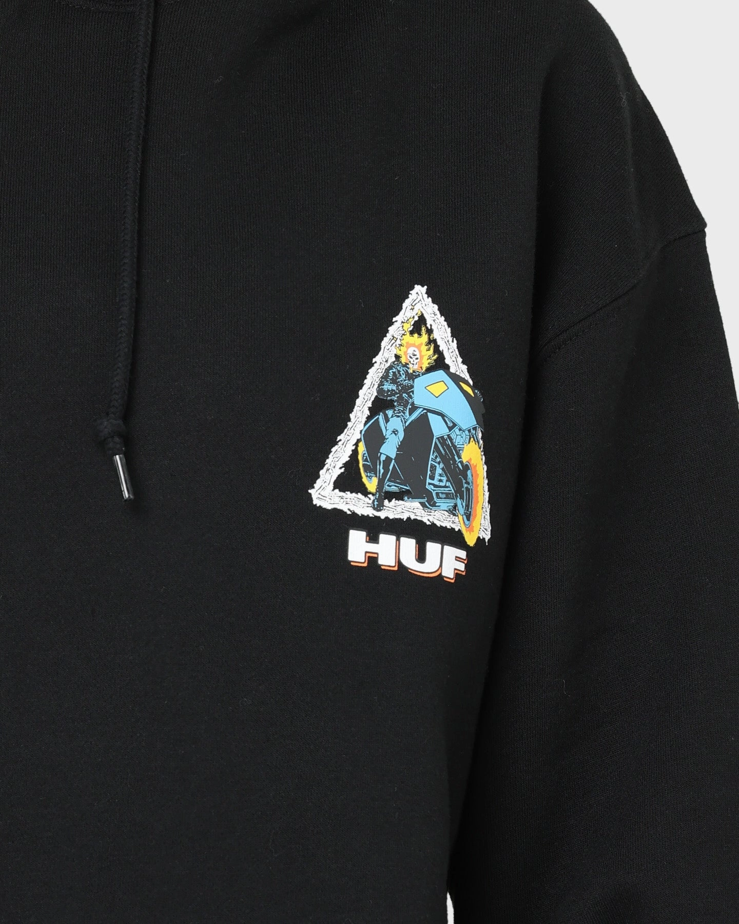 HUF X Marvel Ghost Rider TT Hoodie Black Liability