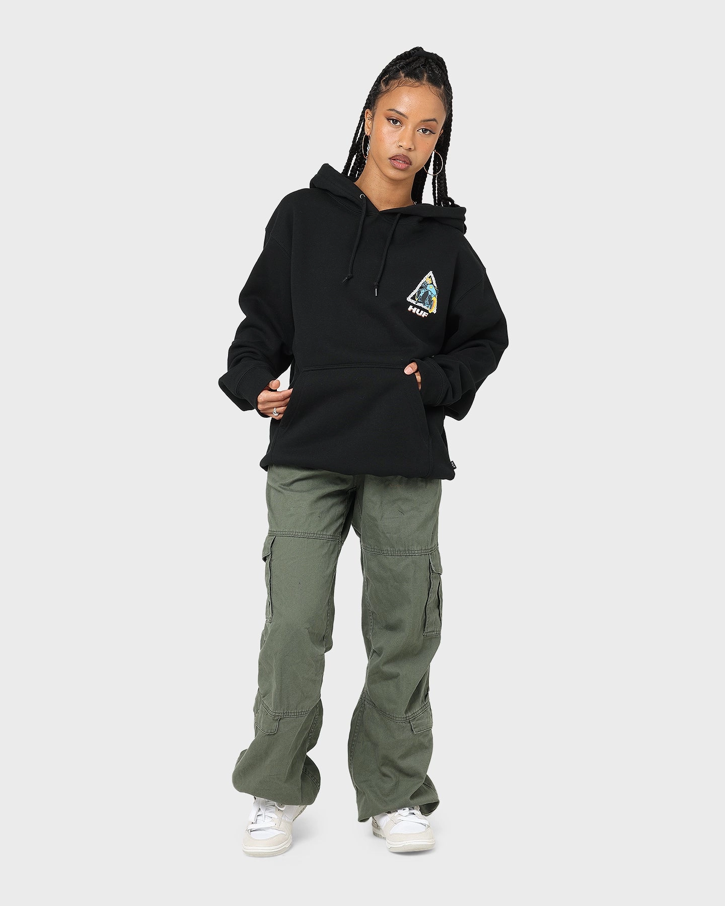 investment piece HUF X Marvel Ghost Rider TT Hoodie Black