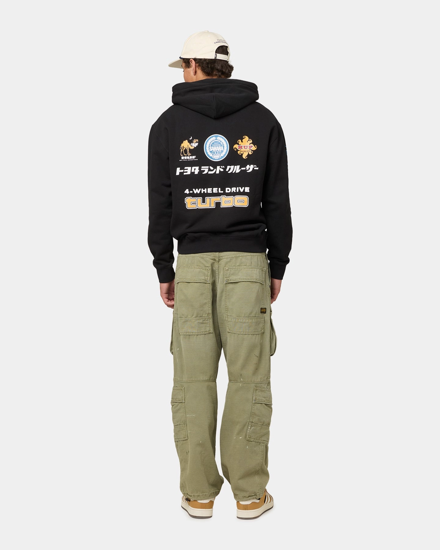suitable for sunny days Asset Huf X Toyota Sahara Rally Pullover Hoodie Black