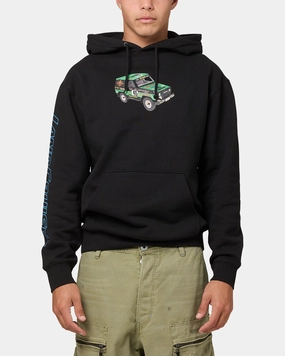 Huf X Toyota Sahara Rally Pullover Hoodie Black suitable for e commerce HighCollar Design