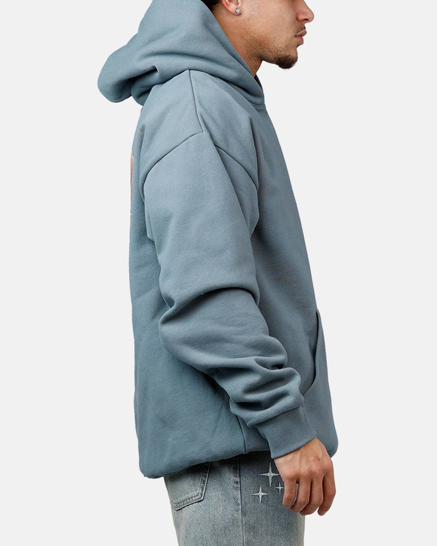 Stylish Design Layered construction Hypland X One Piece Chopper Splatter Hoodie Blue