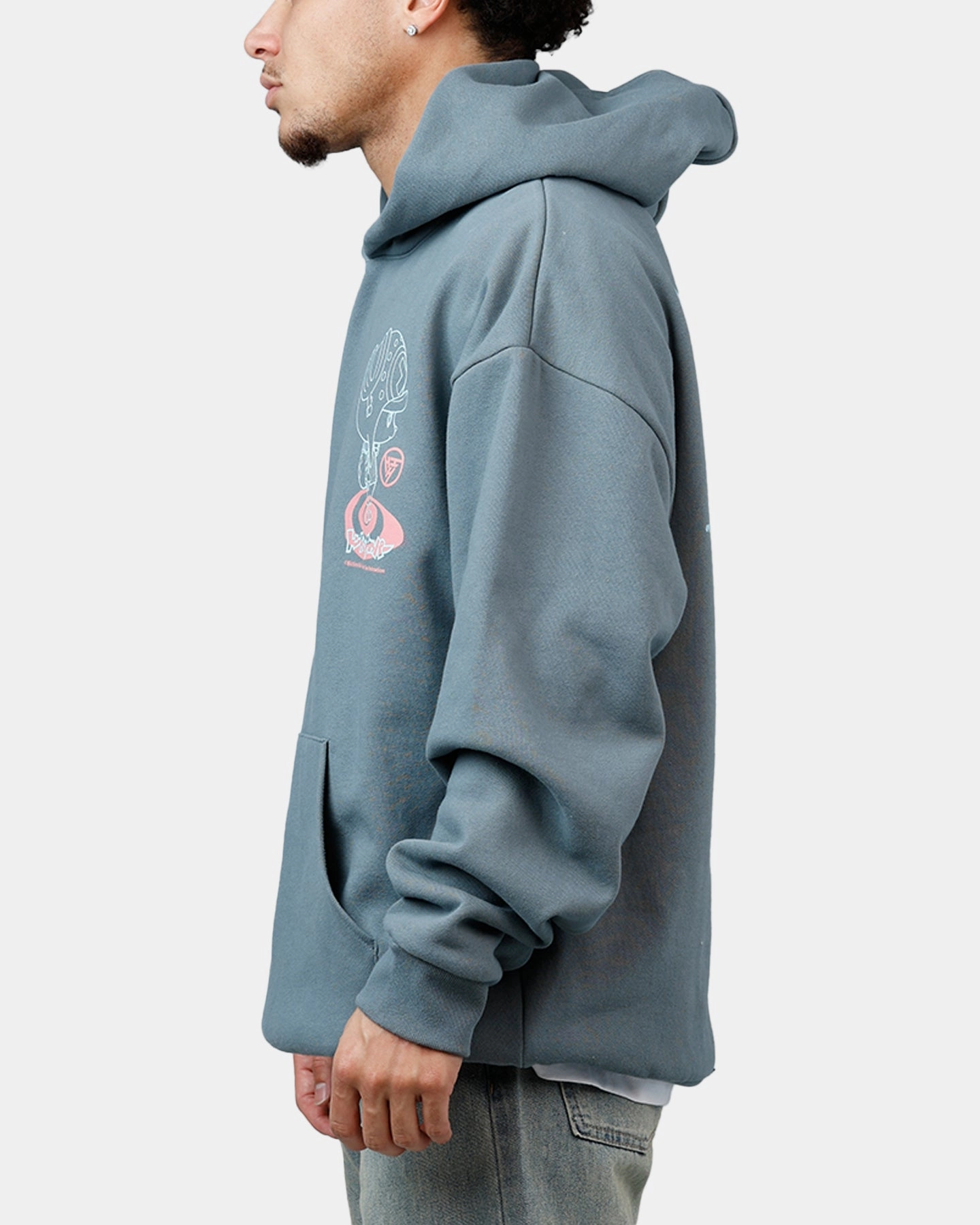 Hypland X One Piece Chopper Splatter Hoodie Blue All Day Use