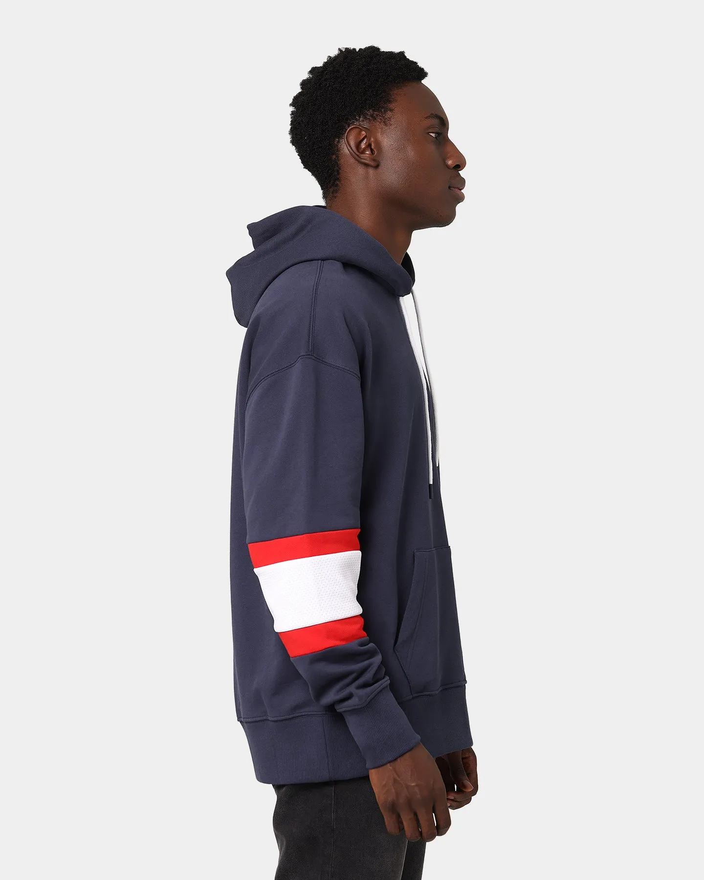 Tommy Jeans Rugby Stripe Contrast Lining Hoodie Twilight Navy/Multi Party